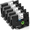 Fimax Tech Fimax TZe 231 12mm Nastro per Etichette Compatibile con Brother P touch Tze