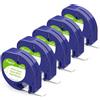 Aken 91220 Paper White Nastro per Etichette Compatibile con Dymo Letratag Nastro 12mm
