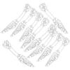 10 Pcs Oggetti Di Scena Per Le Prestazioni Anelli Unghie Halloween Accessori