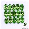 SBI Gems 5x3 MM Naturale Tsavorite Taglio Ovale Lotto 15 Pezzi 3.68 Cts Calibrata Loose