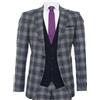 TruClothing Da Uomo Blu 3 Pezzi Tweed Abito Vintage 1920s Classico Gatsby Matrimonio Festa