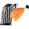Per AMERICANO Calcio Bandiera Arbitro 27 cm x 3,5 cm Arancione Brillante Nero Po