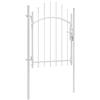 vidaXL Cancello da Giardino Woerden Acciaio 1x1,25 m Bianco Ingresso Pedonale vidaXL