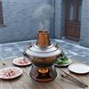Pentola Hot Pot Cinese Manici con Anello Hot Pot a Carbone Coperchio Incluso
