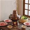 Pentola Hot Pot Cinese Manici con Anello Hot Pot a Carbone Coperchio Incluso