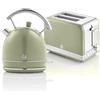 SWAN Retro Set per la Colazione, Bollitore 1,8L, Tostapane Senza fili, 2 Fette Larghe