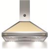 Bertazzoni Cappa Aspirante 90 cm a Parete Classe A Inox e Crema K90HERCRA Bertazzoni