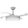 Ardes Ventilatore da Soffitto 6 Velocità Luce LED e Telecomando Bianco AR5PL92 Ardes