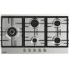 Samet Piano Cottura a Gas 5 Fuochi 90 cm in Acciaio Inox colore Inox Nettuno90IX Samet
