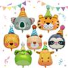 Huahuanghui 7PCS Palloncino Animale Testa Palloncini animali giungla Giganti In Foil Di