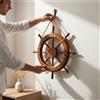 Timone in Legno Stile Costiero Timone Decorativo Vintage per Bar