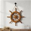 Timone in Legno Stile Costiero Timone Decorativo Vintage per Bar