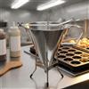 Imbuto Dosatore in Acciaio Inox Manico Laterale Imbuto con Leva