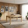 DecHome Tavolo Allungabile da Pranzo 160-235x90x74.6 cm Rovere Miele Piana DecHome