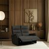 DecHome Divano 2 Posti Moderno in Tessuto Nabuk 135x98x109 cm Grigio - Thun DecHome
