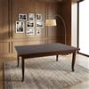 DecHome Tavolo Allungabile da Pranzo Cucina Legno 140-220x80x78 cm Noce - Verona DecHome