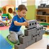 Mattoncini di gommapiuma da costruzione per bambini, grandi e impilabili,