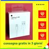 Apple FILO CAVO IPHONE IPAD IPOD ORIGINALE LIGHTNING TO USB BLISTER MD818ZM CAVO DATI