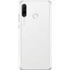HUAWEI SCOCCA POSTERIORE per HUAWEI P30 LITE MAR-LX1 48MPX +VETRO FOTOCAMERA BIANCO