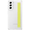 SAMSUNG COVER CLEAR STRAP ORIGINALE SAMSUNG GALAXY S21 FE SM-G990 CUSTODIA FASCIA BIANCO