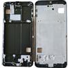 SAMSUNG TELAIO FRAME ALLOGGIO DISPLAY SAMSUNG GALAXY A40 SM-A405 OLED VETRO SCHERMO NERO