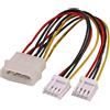 PRO SIGNAL - Cavo di alimentazione interno Molex PC da 5,25" a 2x 3,5", 160 mm