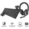 TRUST QOBY - SET HOME OFFICE 4 PZ (TASTIERA + MOUSE + WEBCAM + CUFFIE)