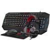 HAVIT Kit Completo Gaming Mouse Tastiera Cuffie Tappetino Havit Gamenote KB501CM