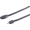 ShiverPeaks Massima connettività S CONN Cavo di collegamento FireWire cavo IEEE 1394B da spi
