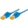 Tecline Cavo patch S/FTP PiMF Cat 6a blu 05 m per 10 Gigabit/s senza alogeni con cavo Dr