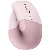 Logitech Lift Mouse Ergonomico Verticale Senza Fili Ricevitore Bluetooth o Logi Bolt USB