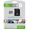 PNY Elite Scheda di Memoria microSDHC 32 Scheda di Memoria microSDHC 32GB + Adattatore SD, Velocità di Lettura fino a 100