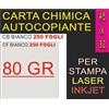 250x2 FF. A3+ CARTA CHIMICA 80GR AUTOCOPIANTE BIANCA STAMPANTE LASER INKJET
