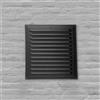 Metal Griglia di sfiato quadrata in alluminio rivestita epossidica 30x30 cm per uso in
