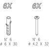 SAMO KIT VITI E TASSELLI PER BOX DOCCIA HEXA- SAMO- pezzi 1