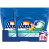 Dash Pods Detersivo Lavatrice In Capsule 116 Lavaggi (58x2) Classico Fresco