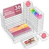 Radikor Organizer Cassetti 36 Pezzi Organizer Trucchi Cassetti in Plastica