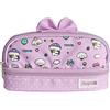 Swipe Astuccio Bauletto Scuola Portatutto Swipe Color Glicine per Cancelleria e Trucco