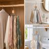 5 pezzi Organizer per cinture per armadio Organizer portatile cravatte