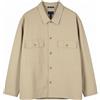 GANT Giacca Overhemd Ripstop Uomo 2XL Plaza Tortora Bottoni Tasche Patch
