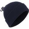 Ralph Lauren Signature Cuff Cappello Da Uomo 52 CM Blu Scuro Misto Lana Berretto