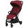 Foppapedretti Passeggino Compatto Jumbo, 0-22 Kg (0-4 anni), Chiusura ad 1 mano, Chiusura Self-Standing, Schienabile Regolabile, Ruote Ammortizzate, Cesto Porta Oggetti, Telaio in Alluminio, Scarlatto