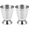 SODIAL 2X Misuratore Misuratore Misuratore Bevanda Liquore Misurino Misuratore Mis8482