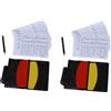 No 2X Box per la Partita di Calcio Arbitro Carte Rosse E Gialle D8V56511