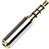 No 3,5 mm a 2.5mm Femmina plug stereo auricolare Jack Audio Adapte3050