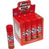 Fixo Stick | Confezione da 12 colle barra scolastica 40 g | Adatto per uso infantile | Senza solventi | Lavabile | Materiale scolastico perfetto per l'uso su artigianato per bambini