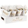 Folat 21338 Coni coriandoli Matrimonio Kit di coriandoli - Wedding Confetti per Bomboniere Matrimonio, Portaconfetti