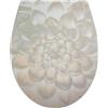 MSV - Sedile WC PP Shawna - Chiusura Silenziosa con Frenata - 45.8 x 37.2 x 4 cm - Beige - Design Universale per Famiglie - Facile da Installare e Pulire
