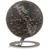 Tecnodidattica - Mappamondo National Geographic Heavens, Mappa stellare della volta celeste scientifica, Luminoso e girevole, Base in alluminio, Design Studio Tools, Diametro 30 cm