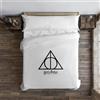 BL BELUM BELUM | Copripiumino con bottoni 100% cotone modello Nordic Hallows letto da 150/160 (240 x 240 cm); Copripiumino leggero e confortevole; Copripiumino per licenza ufficiali